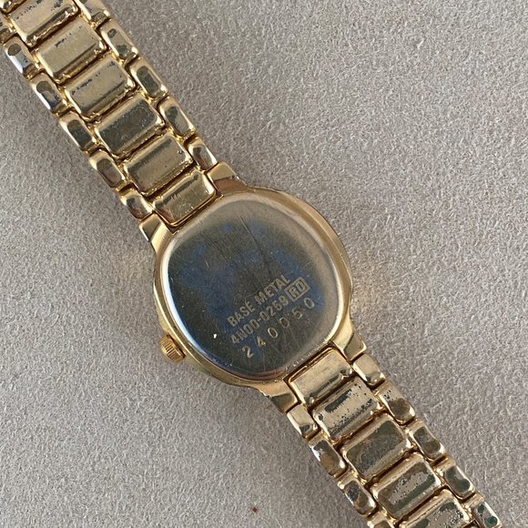 Vintage Ladies Seiko Lassale 18K Gold Plated Watch with Crystal Dial - Picture 5 of 7